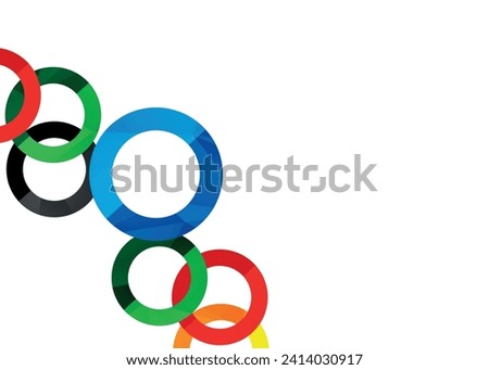 Abstract colored lines on a white background. Royalty-Free Stock Photo #2414030917