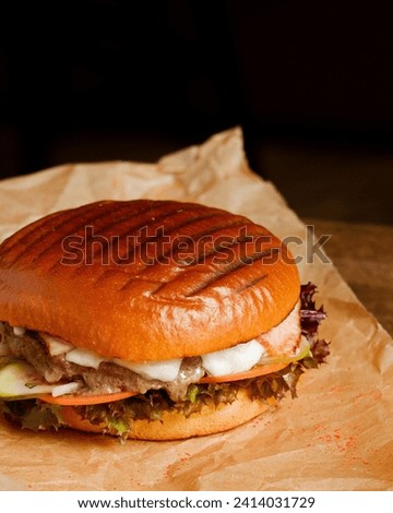 burger, photo for restaurant cafe menu