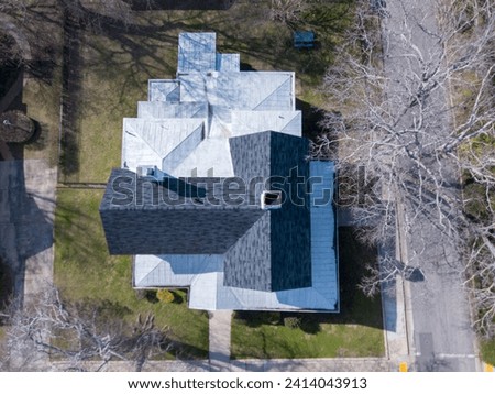 Drone Photos of Historic Home Roof Inspection