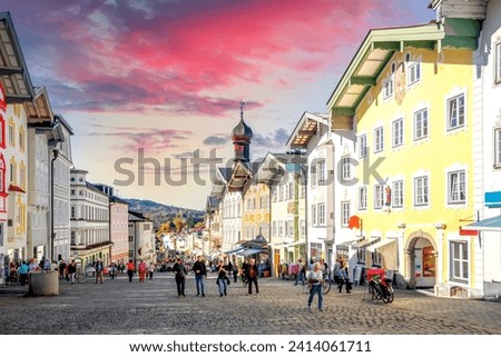 Old city of Bad Tölz, Bavaria, Germany 