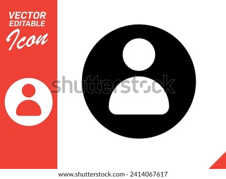 Vector Editable Icon Business Card Name Surname Royalty-Free Stock Photo #2414067617