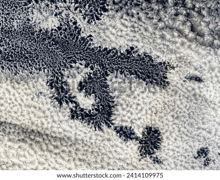 Clouds in Eastern South Pacific Ocean. . Elements of this image furnished by NASA.