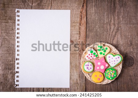 Gingerbread cookies background