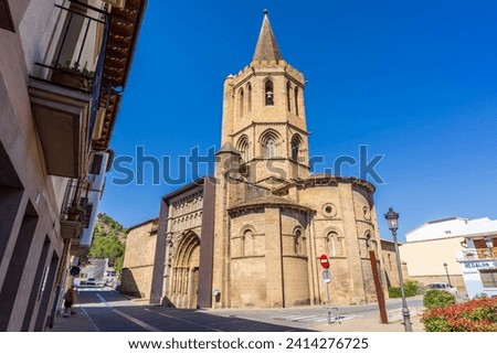 Romanesque Church of Santa María la Real, Sangüesa , Navarra, Spain Royalty-Free Stock Photo #2414276725