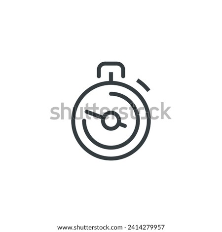Stopwatch sport fitness gym icon, vector illustration
