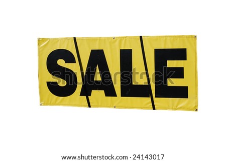 Extracted SALE sign.