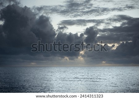 Morning light over the Coral Sea, view from Yorkeys Knob, Queensland, Australia