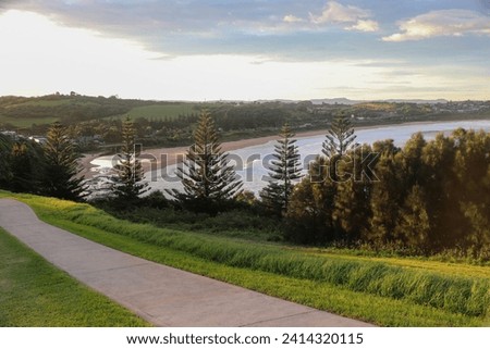 Bombo beach view from lookout Kiama Illawarra New South Wales Australian, australian landscape photography