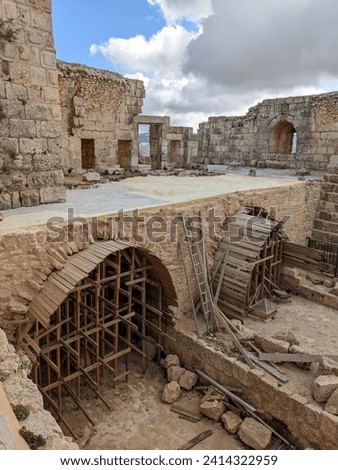 Decapolis City of Pella, Tabqet Fahel, Jordan,Ancient ruins of Pella Royalty-Free Stock Photo #2414322959
