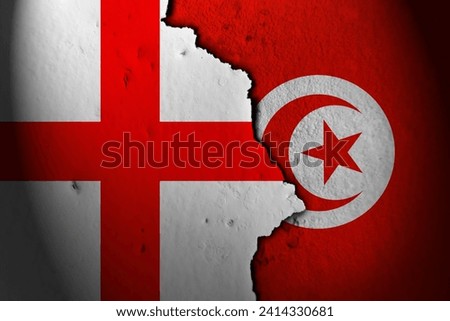 Relations between england and tunisia Royalty-Free Stock Photo #2414330681