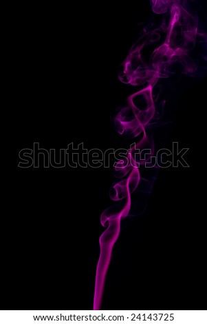 Purple smoke abstract design on black