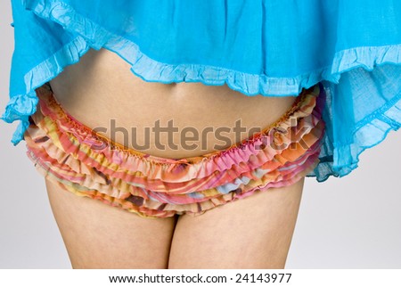 Pretty Panties Under the Skirt
