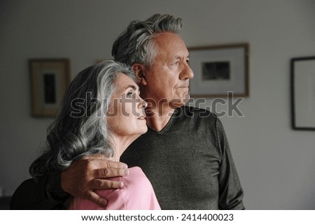 Portrait of a senior couple at home