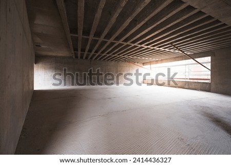 Unfinished building under construction stock photo