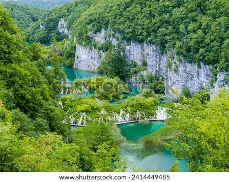 Croatia- lika-senj- osredak- plitvice lakes national park Royalty-Free Stock Photo #2414449485