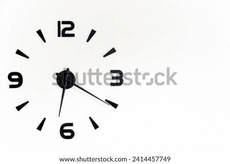 Wall Clock on  the white Background