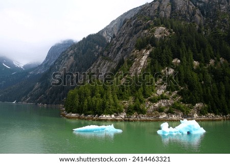 Alaska, mountain landscapes in Stephens Passage, United States Royalty-Free Stock Photo #2414463321