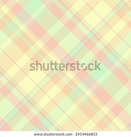 Fluffy background fabric texture, net textile pattern seamless. Male tartan plaid check vector in light colo.