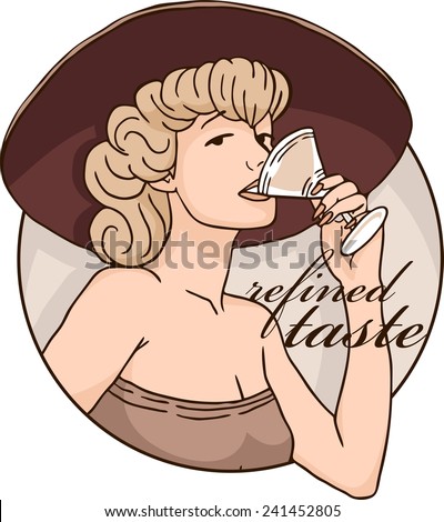 girl in a hat drinking from a glass
