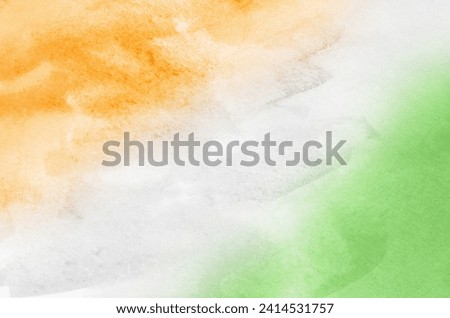 Tri Color Indian Flag Color Background
