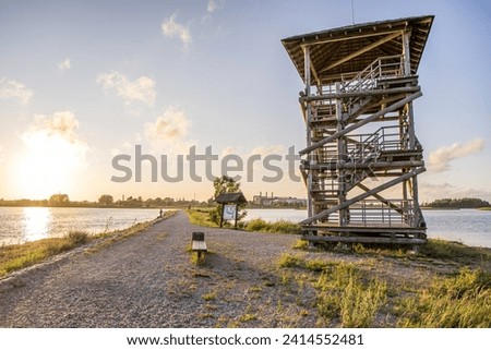 Liepaja Horse Island Birdwatch Tower. Liepaja zirgu sala Royalty-Free Stock Photo #2414552481