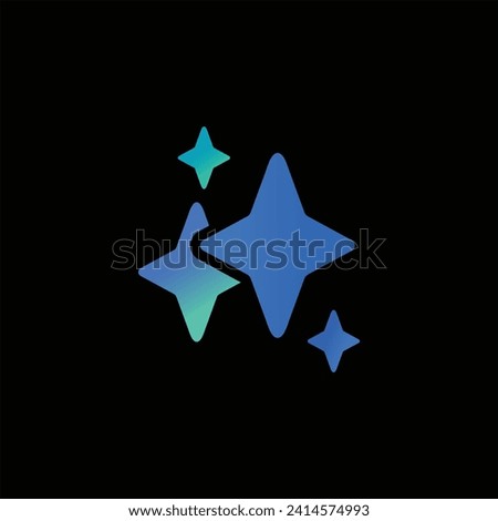 Samsung Galaxy ai logo icon design with isolated black  Royalty-Free Stock Photo #2414574993