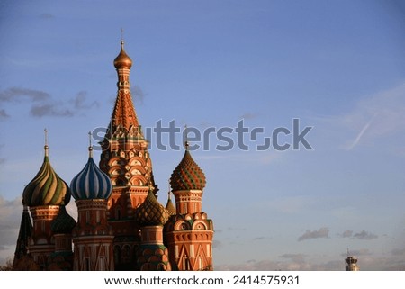 Saint Basils cathedral on the Red Square in Moscow