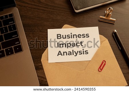 There is word card with the word Business Impact Analysis. It is as an eye-catching image.