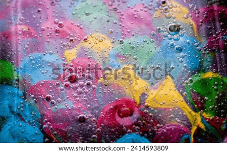Colorful abstract background with droplets.