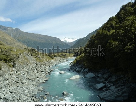 Trekking ascent through the primeval forest to one of the most beautiful glaciers in New Zealand, Rob Roy. The bluish glacier with the adjacent waterfall will be etched in your memory.