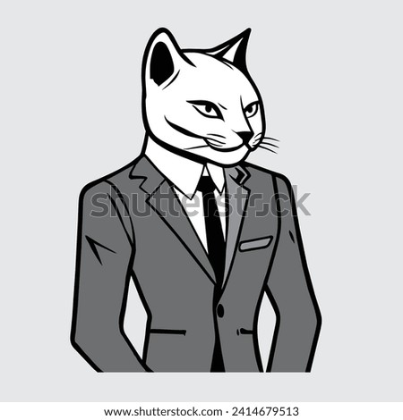 cat suit, cat logo, cat officer