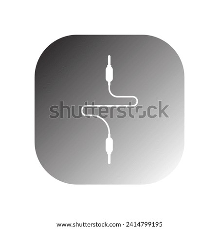 mic cable icon vector template illustration logo design