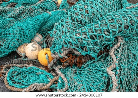 Drying of industrial fishing nets and buoys