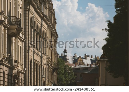 City view in Riga, Latvia