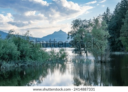 Lake Gruentensee in Bavaria, Germany
