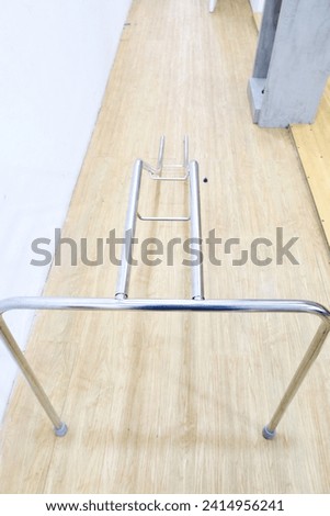 a bowling ramp helping to guide the bowling ball