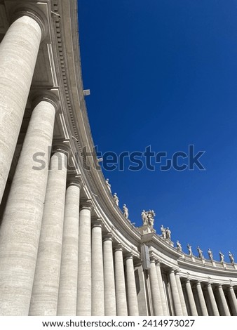 Italy Vatican Bernini Statues Vatican City Entrance Royalty-Free Stock Photo #2414973027