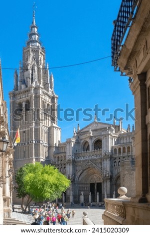 The Cathedral of Saint Mary. Toledo, the city of three cultures: Christian, Muslim and Jewish. Spain. Europe.
 Royalty-Free Stock Photo #2415020309