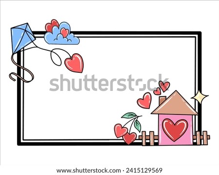 Valentine Day Frame Decoration Background