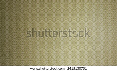 Old wallpaper on the wall. Old wallpaper for texture or background. Royalty-Free Stock Photo #2415130751