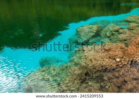 Cornino Lake incredible Turquoise Blue Colors in Friuli Venezia Giulia Italy