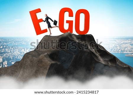 Concept of personal and business ego Royalty-Free Stock Photo #2415234817