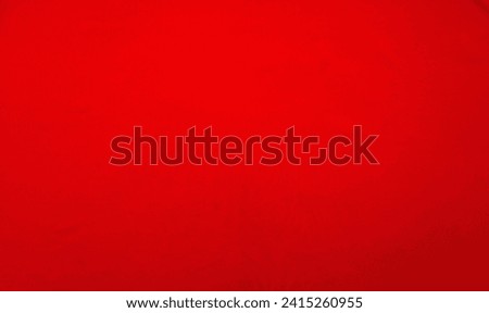 Textile background of scarlet fabric. Can be used as basis for text, design, announcement, congratulation or advertisement. Layout, flat lay, copy space, top view, mock up, blank