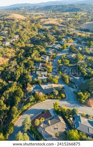 Aerial Views of Silicon Valley, California - 4K Ultra HD Image Featuring Mountain View and Sunnyvale