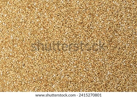 Scattered buckwheat background.  Buckwheat texture. Top view.