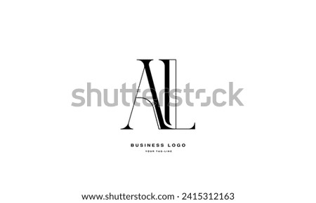 AL, LA, A, L, Abstract Letters Logo Monogram