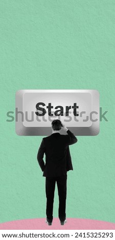 Keys Creative Collage. Typing Concept Artwork. Unique Background Design. Advertisment Poster Montage.