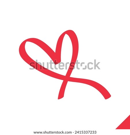 Vector Editable Icon Heart of Valentine's Day