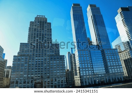 New York City skyline and buildings in nice light