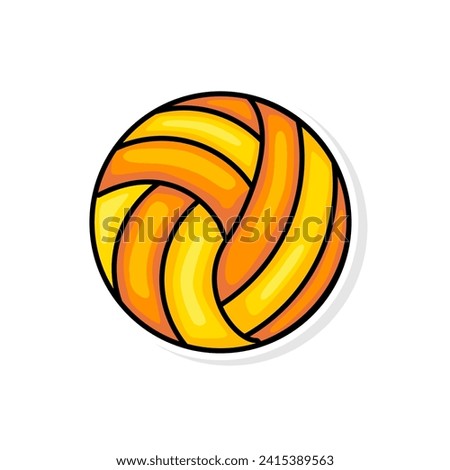 Volley ball hand draw illustration design